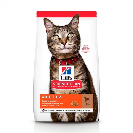 Hill's SP Feline Adult Lamb ЯГНЕНОК сухой корм для кошек 10 кг (604175)